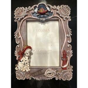 1998 VTG RED HATS OF COURAGE PICTURE/PHOTO FRAME FOR YOUR FAVORITE FIRE PERSON